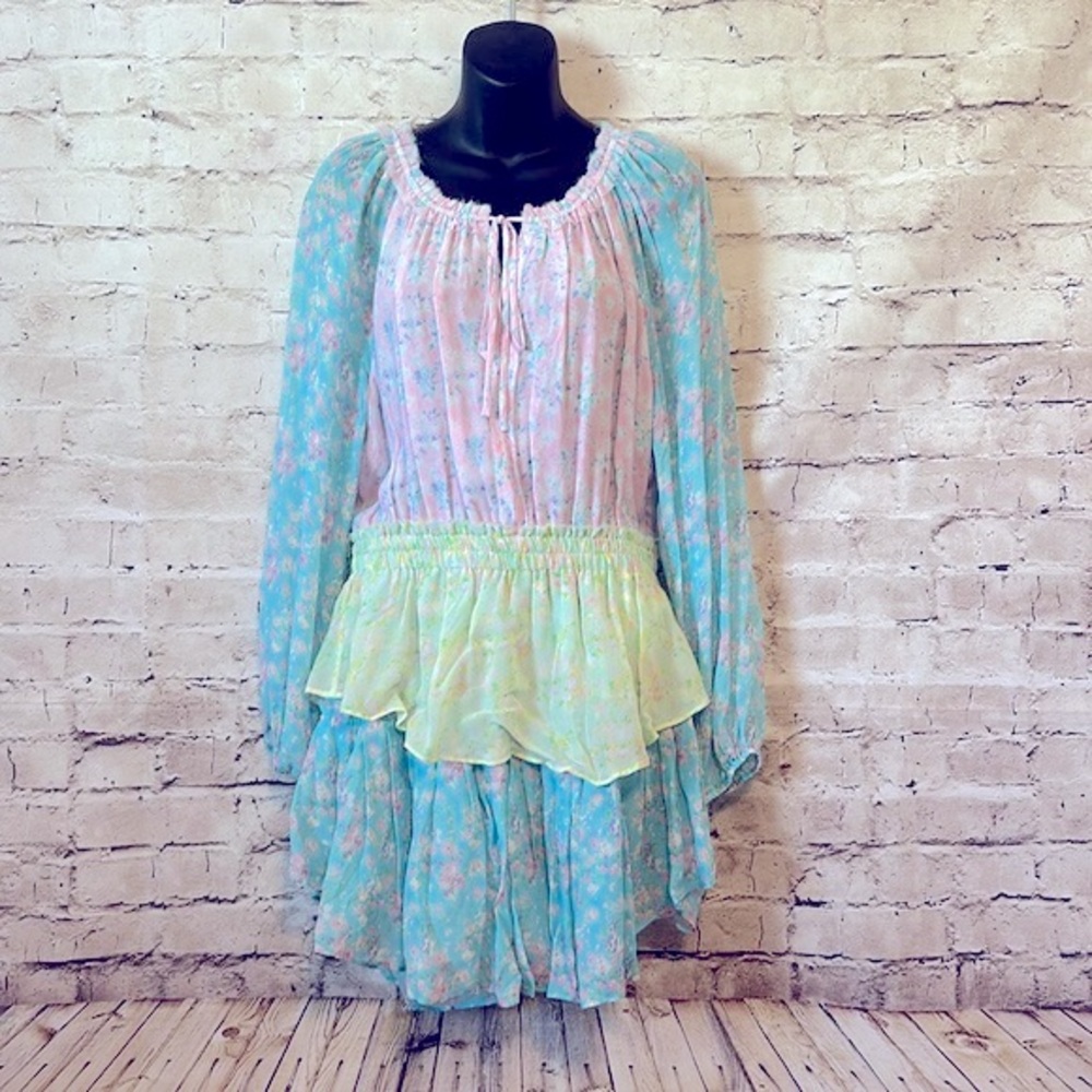 “LoveShackFancy” ” Fuji Sunrise Popover Dress